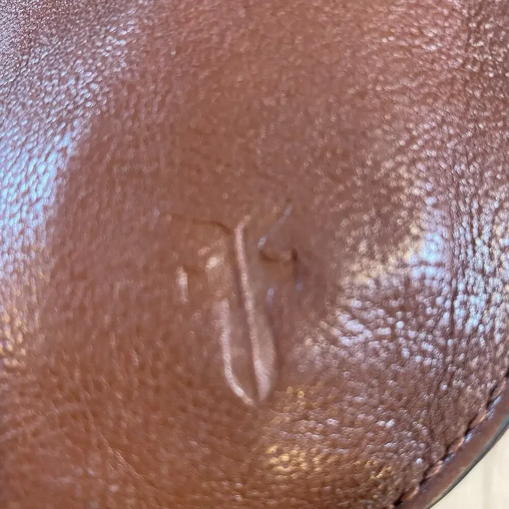 FRYE Olivia Large Leather Crossbody Shoulder Bag in Cognac-Originally $378